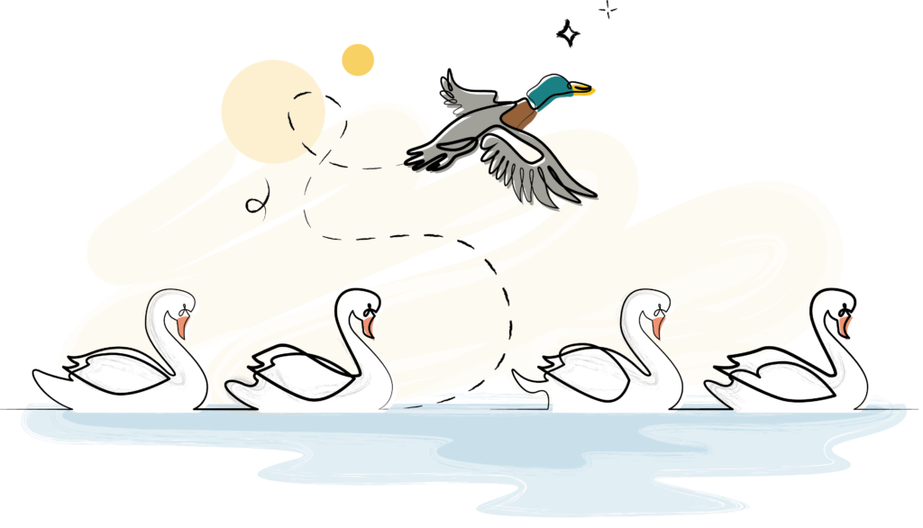 Elegant swans and messy ducks: Maria Evans’ story